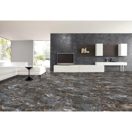 Керамогранит СR205 Caribbean Black Rust carving 600х1200х9