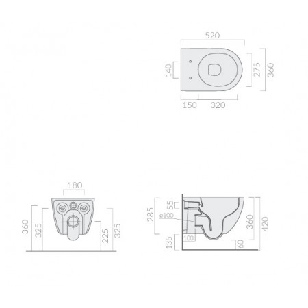 Унитаз подвесной Galassia DREAM 7334SA