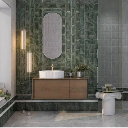 Плитка OS/C275/19077 Сеттиньяно зеленый глянцевый 9,9x20