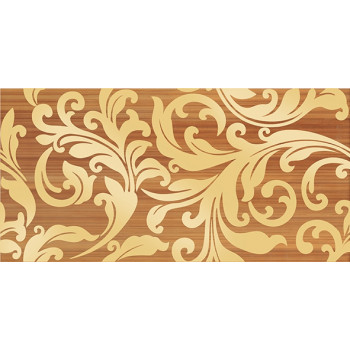 Плитка Декор Ампир бежевый темный 25х50