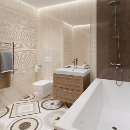 Мозаика K-1000/MR/m13 Marble Trend CARRARA 30,7х30,7