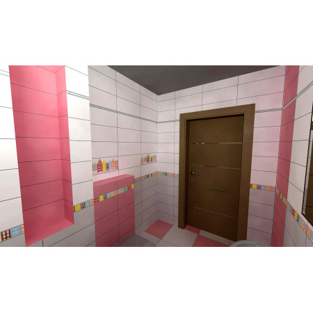 Плитка 5112 Калейдоскоп лазурный 20x20