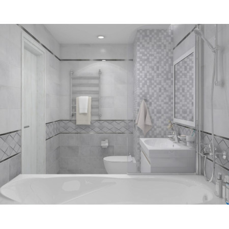 Плитка Mizar тёмно-серый 17-01-06-1180 20х60