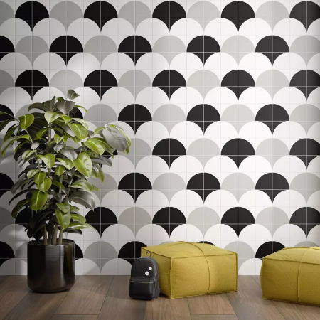 Плитка AZ/B009/5009 Декор Теорема 5 матовый 20x20