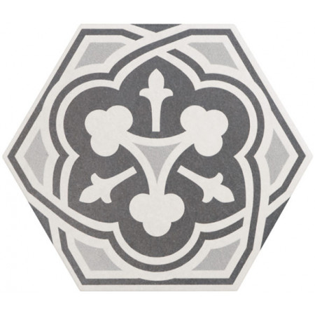 Керамогранит 21357 Hexatile Harmony B&W 17,5x20