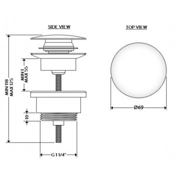 Донный клапан GALASSIA 9916OC