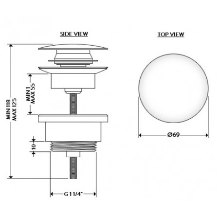 Донный клапан GALASSIA 9916OC