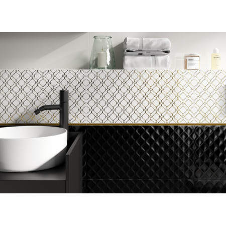 Плитка DE2L381DT Deco вставка орнамент золотистый 29,8x59,8