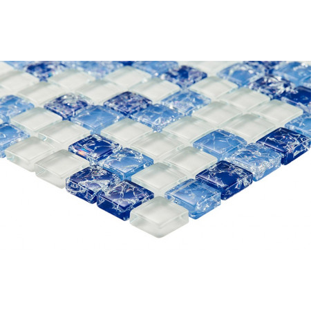 Мозаика № 450 микс синий-голубой-белый (1.5х1.5) 30х30