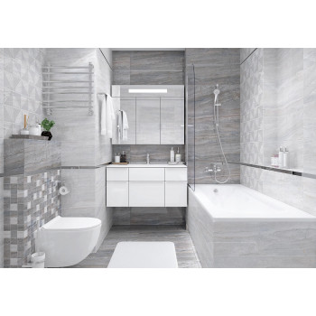 Плитка Moon светло-серый 25х75